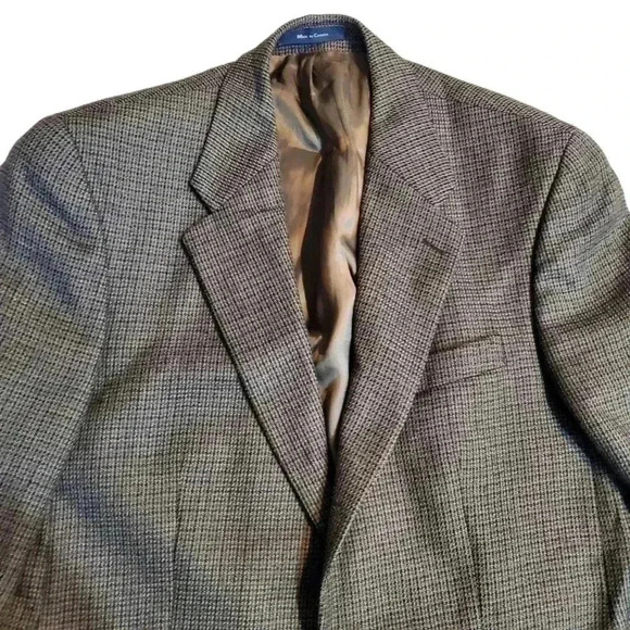 Chaps Ralph Lauren Mens Sz 44 Reg 3-Button Lined Double Vent Blazer Virgin Wool - Picture 3 of 11